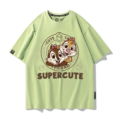男女兼用 着心地良い シンプル カジュアル 半袖 Tシャツ F-13176