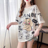 【新商品】大注目   プリント 半袖Tシャツ 全3色＜F-4933＞