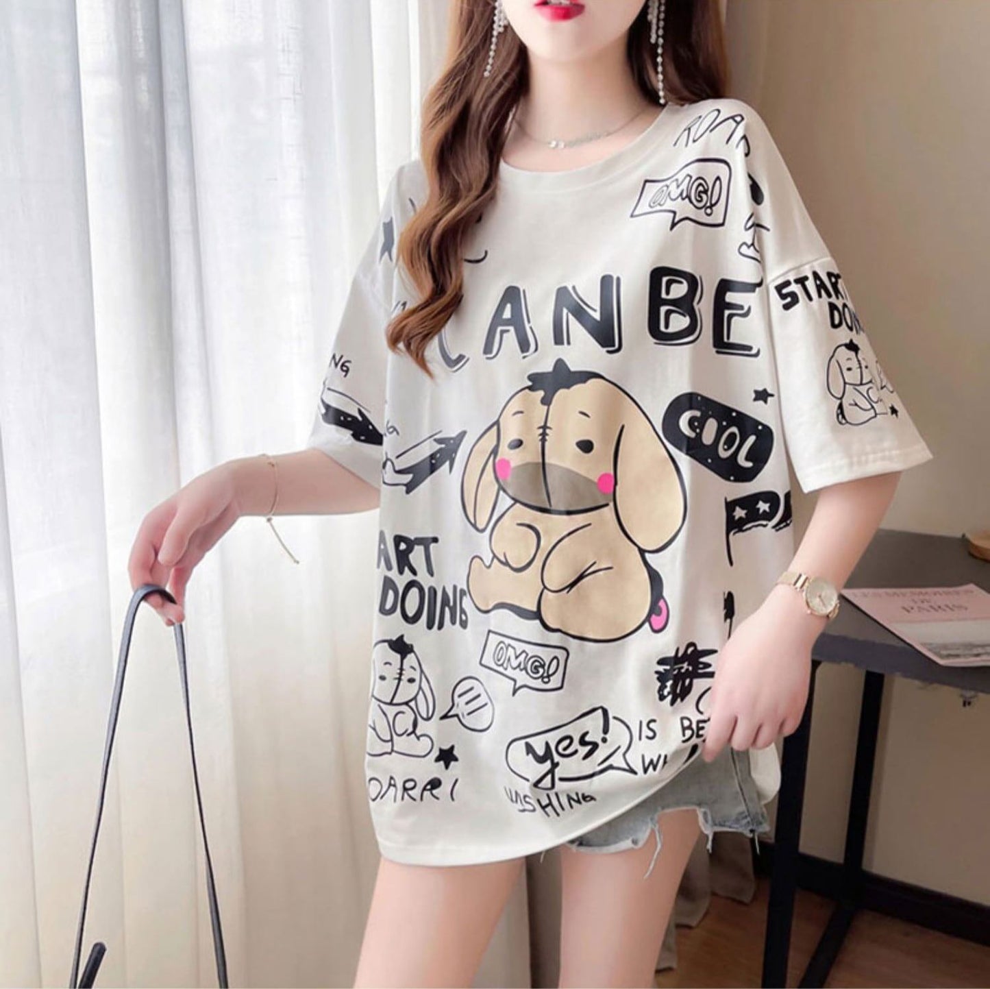 【新商品】大注目   プリント 半袖Tシャツ 全3色＜F-4933＞