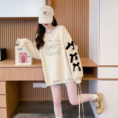 目を奪われる キュート 美人度アップ リボン 全2色 パーカー＜F-9631＞
