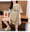 デザイン性と素材感を兼ね備えたゆったり半袖Tシャツ<F-2948>
