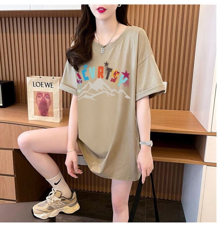 デザイン性と素材感を兼ね備えたゆったり半袖Tシャツ<F-2948>