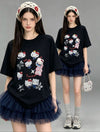 売れ筋 プリント カジュアル Tシャツ F-13458