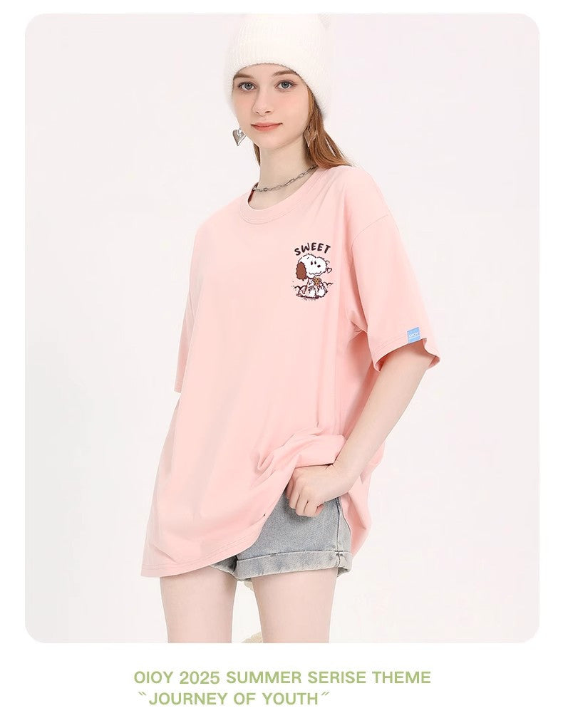 男女兼用 体型カバー シンプル 高品質 Tシャツ F-13374