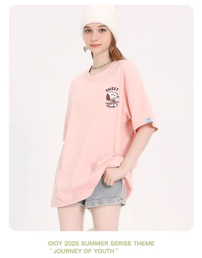 男女兼用 体型カバー シンプル 高品質 Tシャツ F-13374