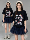 売れ筋 プリント カジュアル Tシャツ F-13458
