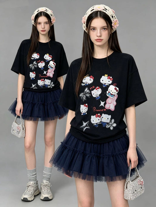 売れ筋 プリント カジュアル Tシャツ F-13458