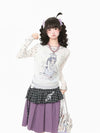 透け感 メッシュ 長袖 シースルー Tシャツ F-13575