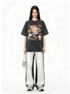 売れ筋 カジュアル プリント Tシャツ F-13442