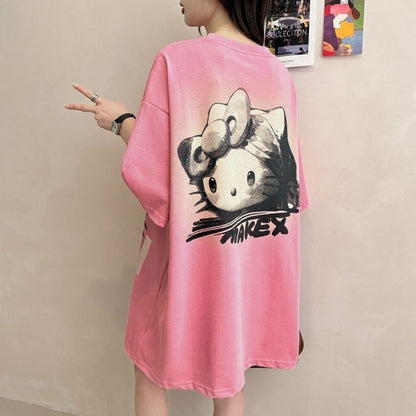 大人可愛い 好感度UP 海外トレンド カジュアル 全3色 半袖 Tシャツ ＜F-11121＞