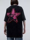 アメリカのストリートタイドブランド   レトロロックプリント半袖Tシャツ<F-2892>