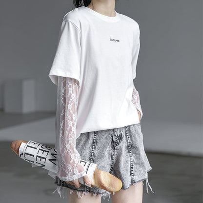 清純甘くて女子力UP   美感いっぱい カットソー＜F-3020＞
