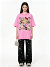 売れ筋 カジュアル プリント Tシャツ F-13442
