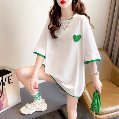 ファッション 3色選択可 シンプル 切り替え Tシャツ カットソー＜F-3070＞