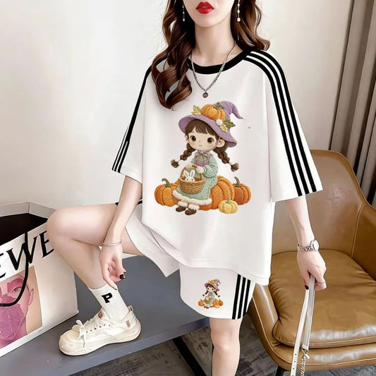 リラックス シンプル Tシャツ＋パンツ セットアップ F-13237