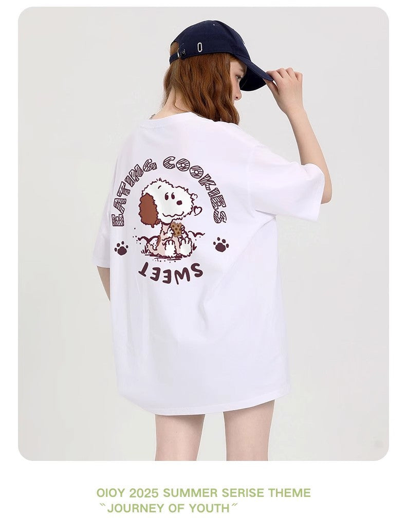 男女兼用 体型カバー シンプル 高品質 Tシャツ F-13374