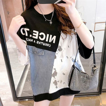 スタイリッシュ   一目惚れ Tシャツ カットソー＜F-3102＞
