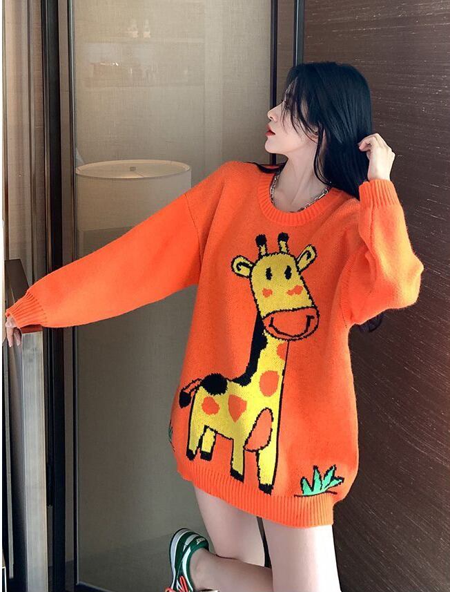 売り切れ必至 デザインも可愛く、細見えする 柔らかくて優しい印象 ニットトップスF-9927