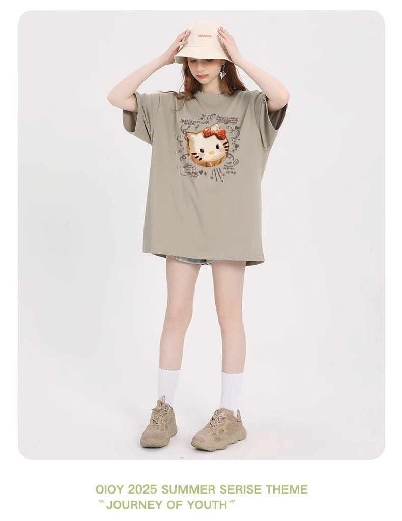 大人可愛い シンプル 大人気 半袖 Tシャツ F-13353