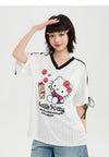 薄手 夏用 Vネック 通気 カジュアル Tシャツ F-13433