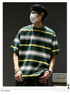 一枚で視線を奪う ボーダー 半袖 カジュアル Tシャツ F-50062