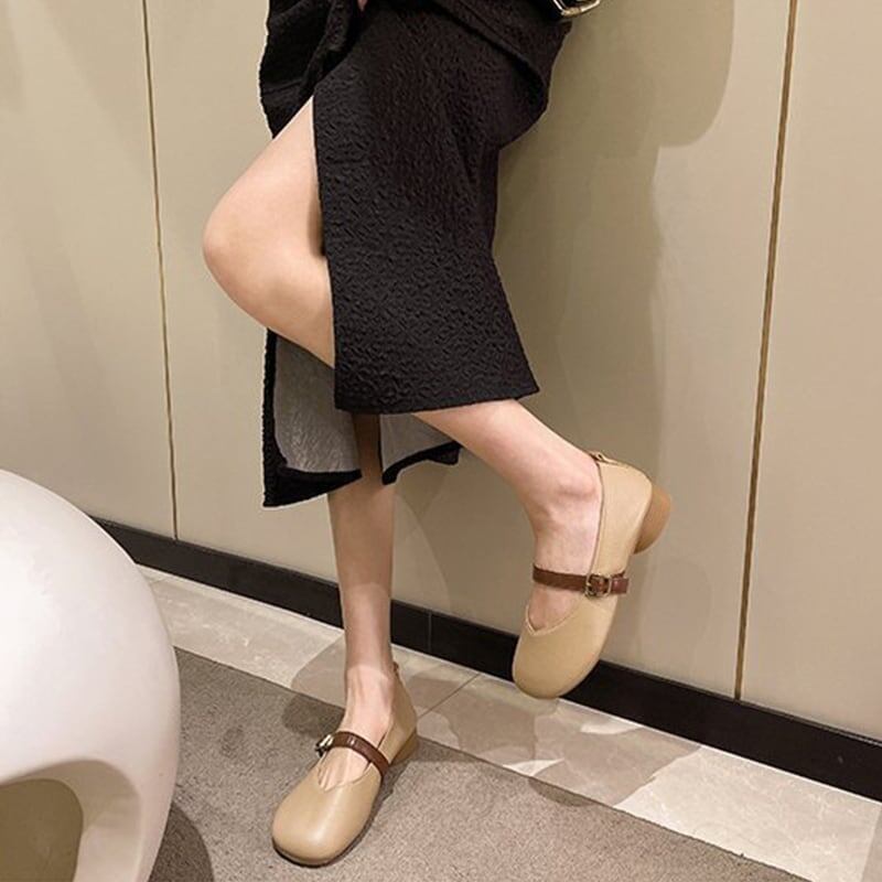 レトロ   オシャレ度満点 シューズ＜F-3552＞