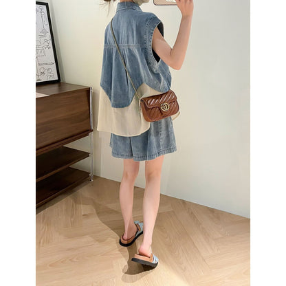 今季マストバイ 上品 ファッション 半袖Ｔシャツⅹパンツセット <F-6575>