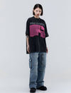 アメリカのストリートタイドブランド   レトロロックプリント半袖Tシャツ<F-2892>