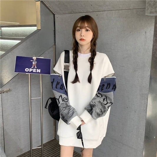 個性派   ラウンドネック スウェット パーカー＜F-2146＞