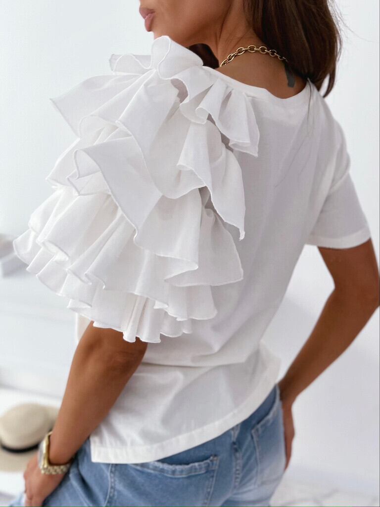 売れ筋 エレガント おすすめ 大好評 好感度UP カジュアル 全4色 Tシャツ＜F-11790＞