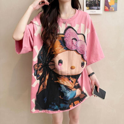 大人可愛い 好感度UP 海外トレンド カジュアル 全3色 半袖 Tシャツ ＜F-11121＞