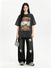 品質のいい プリント カジュアル Tシャツ F-13457