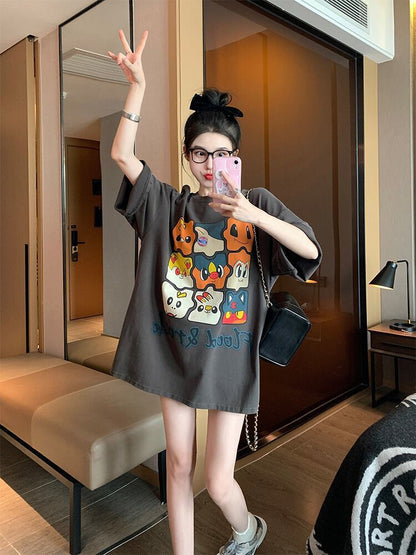 話題沸騰中 高級感溢れる オシャレ度満点 Tシャツ カットソー＜F-8369＞