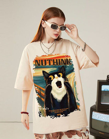 絶対欲しい デザイン性抜群 売り切れ必至 ファッション プリント 4色選択 半袖Tシャツ＜F-9293＞
