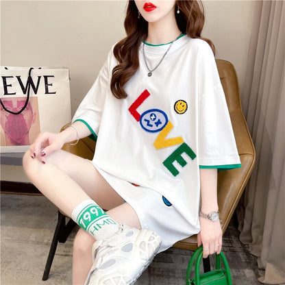 スタイリッシュ   一目惚れ Tシャツ カットソー＜F-3007＞