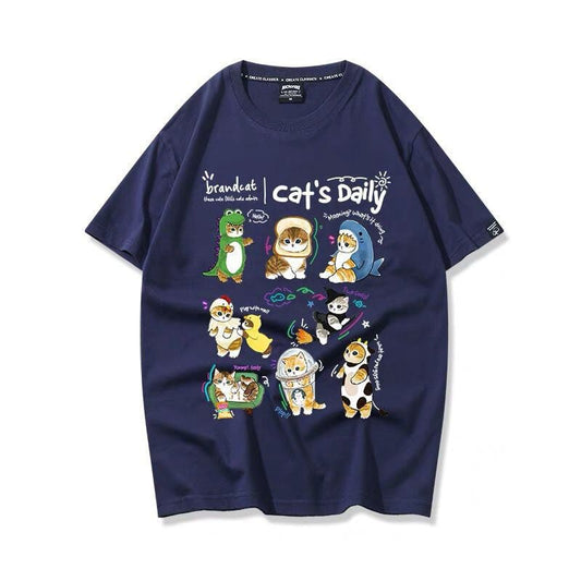 超人気 軽くて涼しくて可愛い！デザイン性抜群 カジュアル プリント全6色 半袖TシャツF-9319