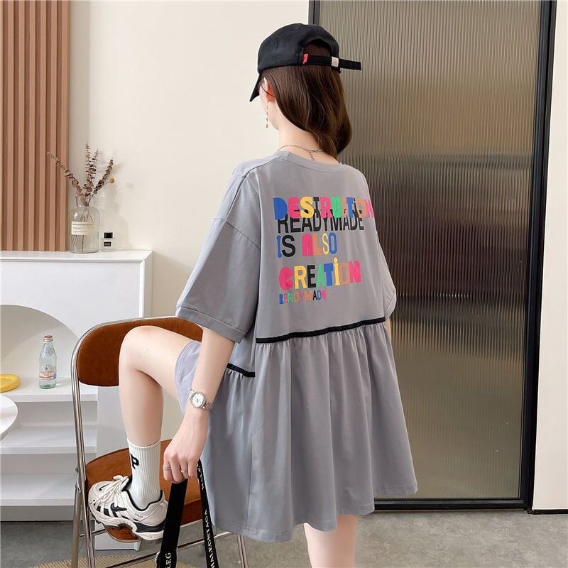 おすすめ スウィート ! 韓国系 ゆったりTシャツ半袖 全3色 <F-4943>