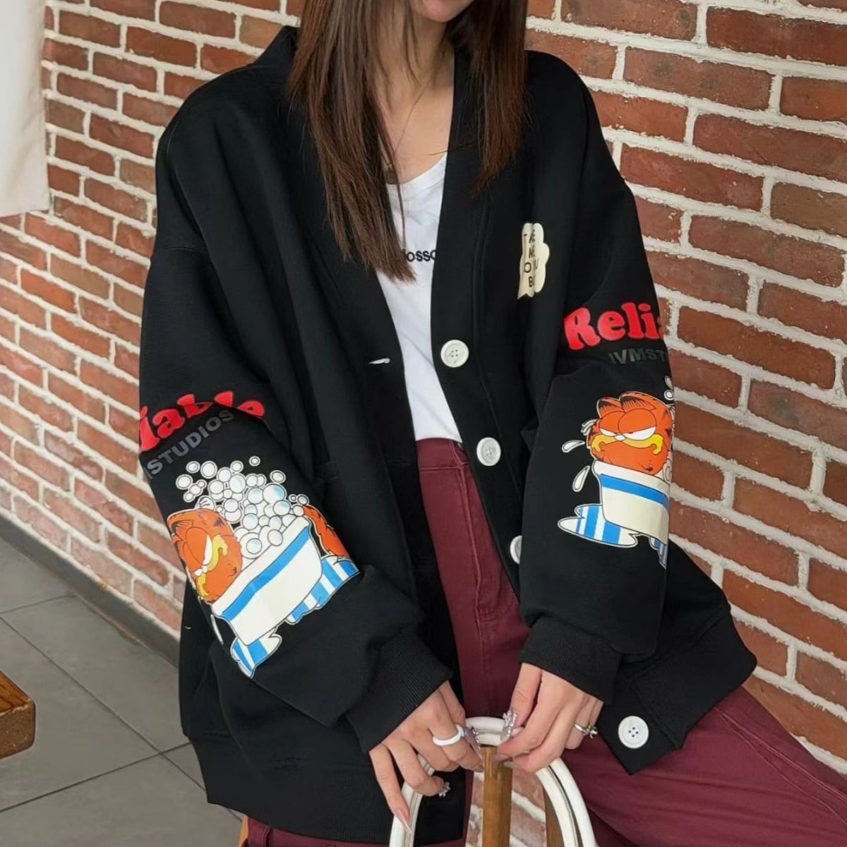 好感度UP　 話題沸騰中   暖かい ４色展開  スウェットカーディガンF-12735