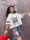 ファッション 美人度アップ おすすめ 好感度UP カジュアル 全4色 半袖 Tシャツ ＜F-11219＞