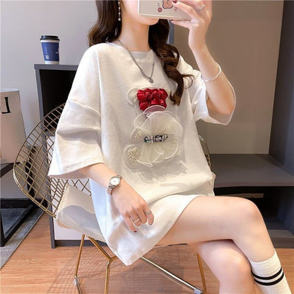 デザインセンス重工業立体パターンベアーズニューアイロンダイヤメッシュ半袖Tシャツ<F-2916>