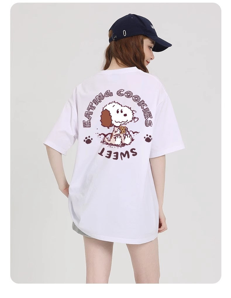 男女兼用 体型カバー シンプル 高品質 Tシャツ F-13374