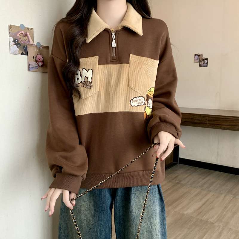 好感度UP オシャレデザイン 都市ファッショ スウェットF-10328