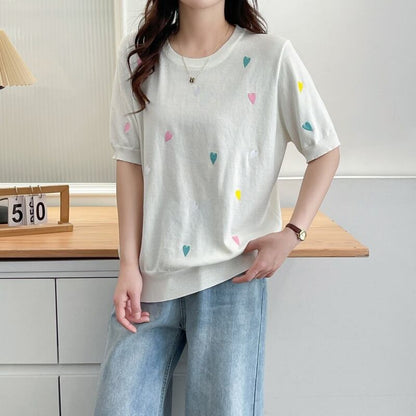 大活躍 好感度UP 海外トレンド カジュアル 全3色 半袖 Tシャツ ＜F-12038＞