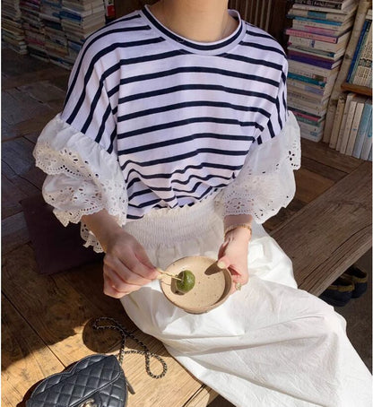 定番シンプル 大人可愛い 美人度アップ 早い者勝ち カジュアル 共2色 Tシャツ<F-12150>