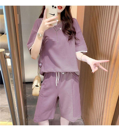 定番シンプル 半袖Ｔシャツⅹパンツセット全4色 カジュアル <F-8732>