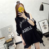 絶対欲しい ゆったり デザイン性抜群 ダブルプリント 2色半袖Tシャツ＜F-9087＞