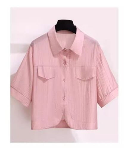 定番シンプル 紫外線対策 上品 全3色 シャツ+パンツセット ＜F-8655＞