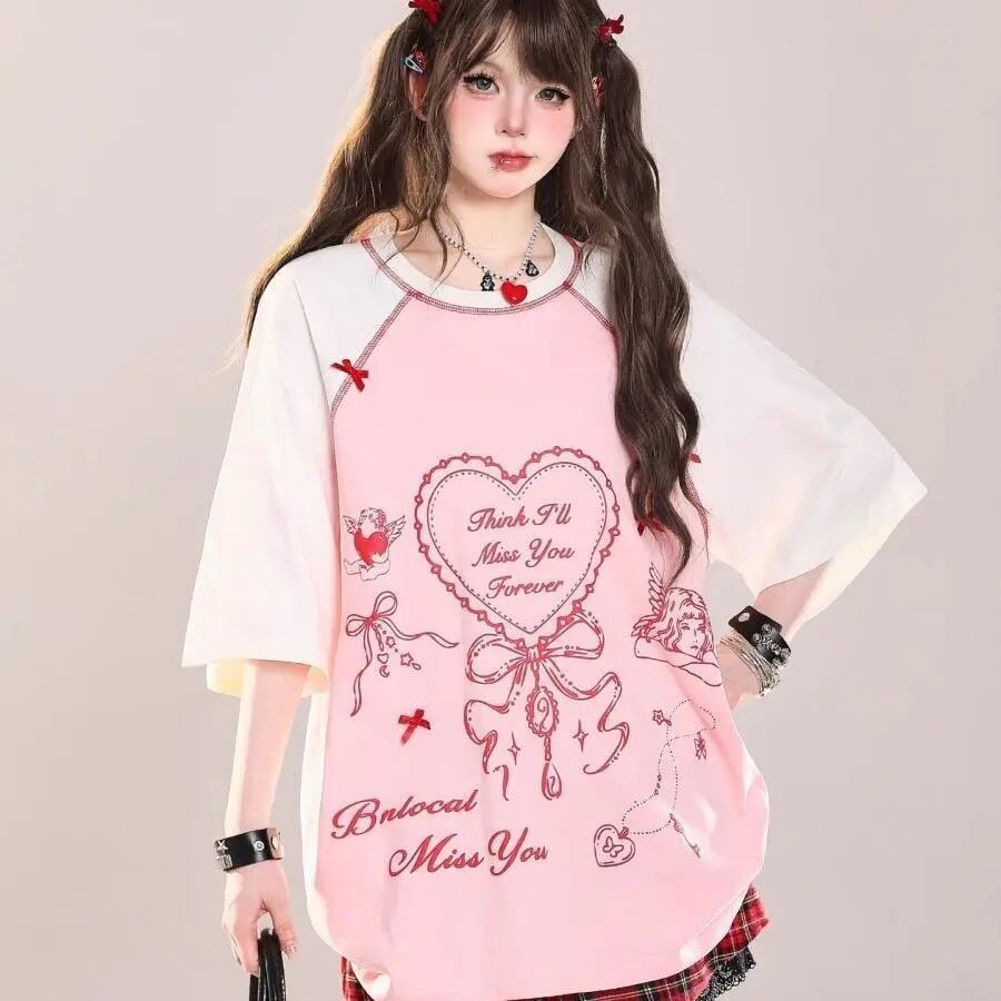 スウィート 絶対流行 今季マストバイ 早い者勝ち カジュアル 2色選択 Tシャツ<F-11665>