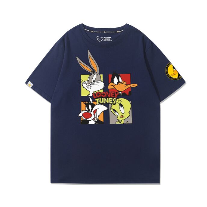 男女兼用 着心地良い シンプル プリント 半袖 Tシャツ F-13249