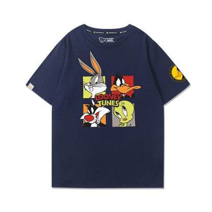 男女兼用 着心地良い シンプル プリント 半袖 Tシャツ F-13249